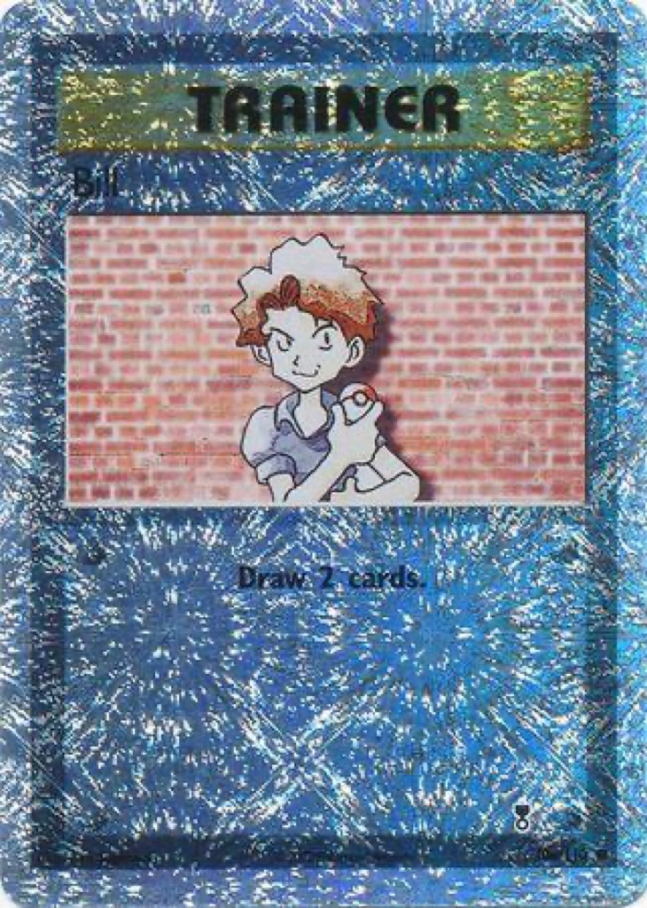 Reverse Holo Bill 108/110, Legendary Collection Pokémon card