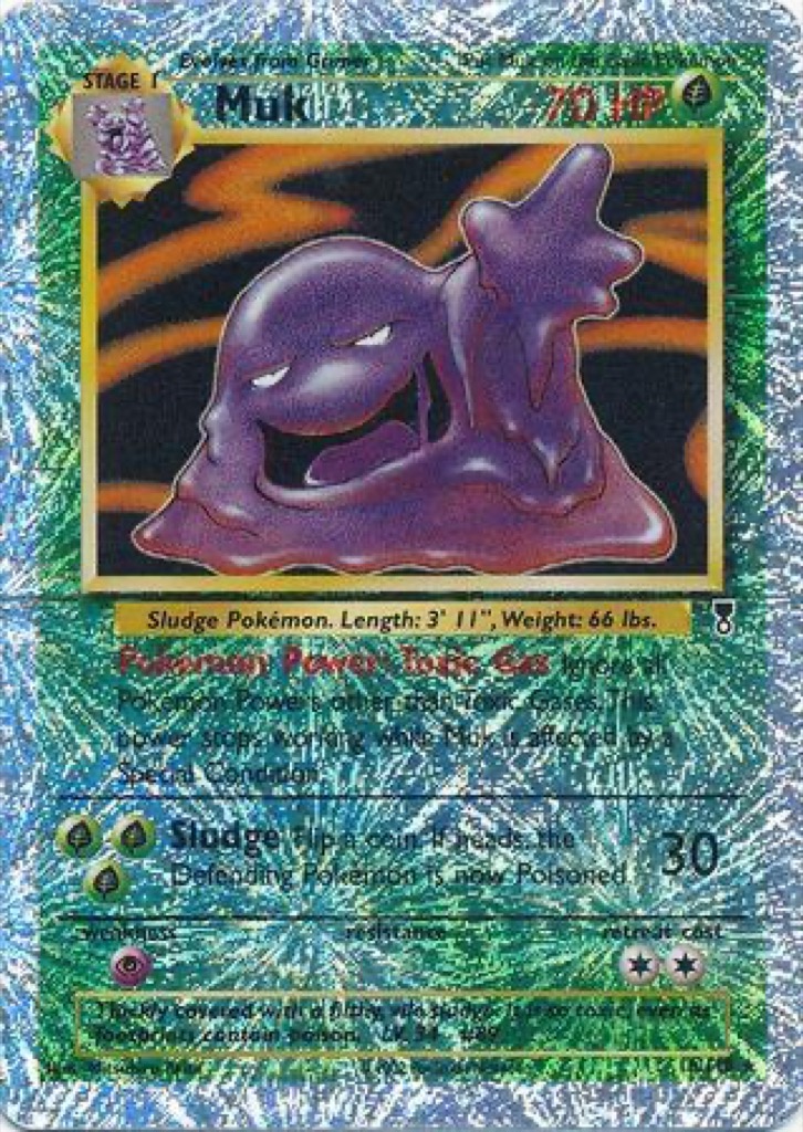 Reverse Holo Muk 16/110, Legendary Collection Pokémon card