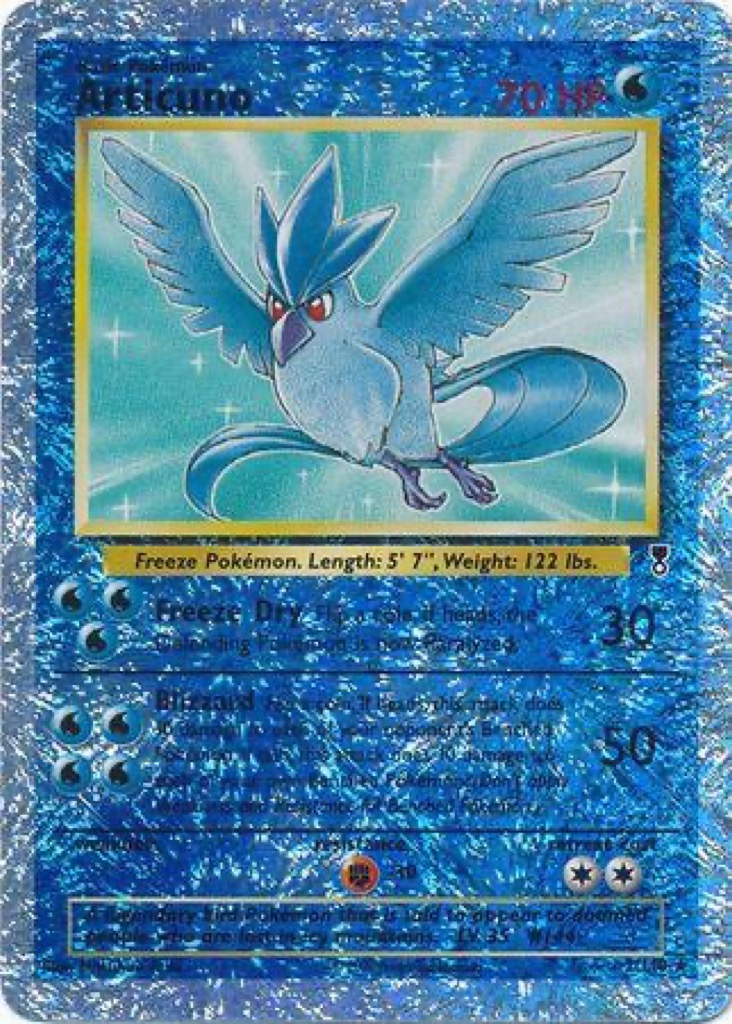 Reverse Holo Articuno 2/110, Legendary Collection Pokémon card