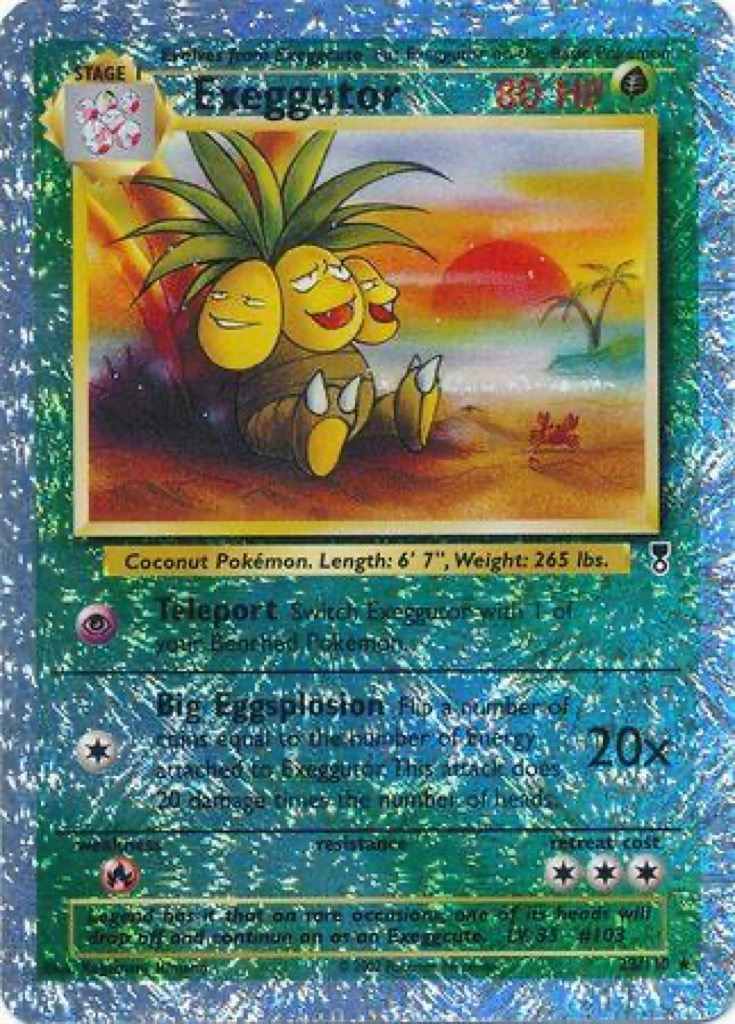 Reverse Holo Exeggutor 23/110, Legendary Collection Pokémon card