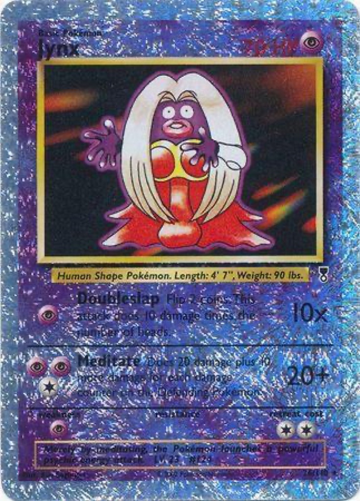 Reverse Holo Jynx 26/110, Legendary Collection Pokémon card
