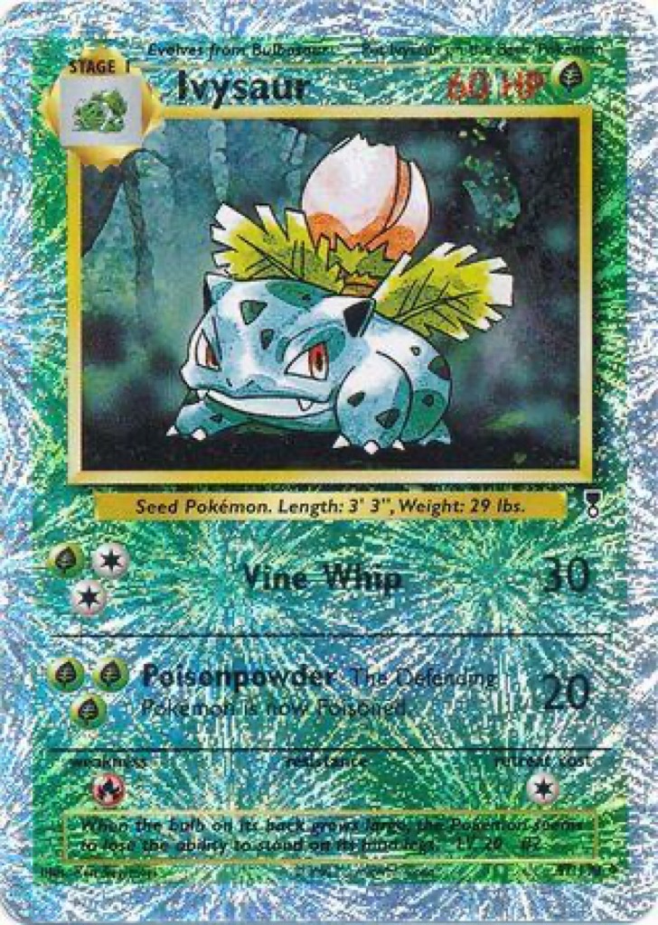 Reverse Holo Ivysaur 47/110, Legendary Collection Pokémon card