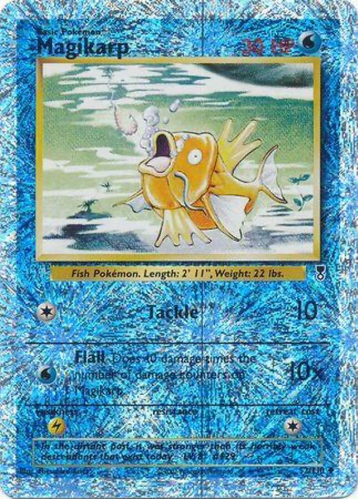 Reverse Holo Magikarp 52/110, Legendary Collection Pokémon card