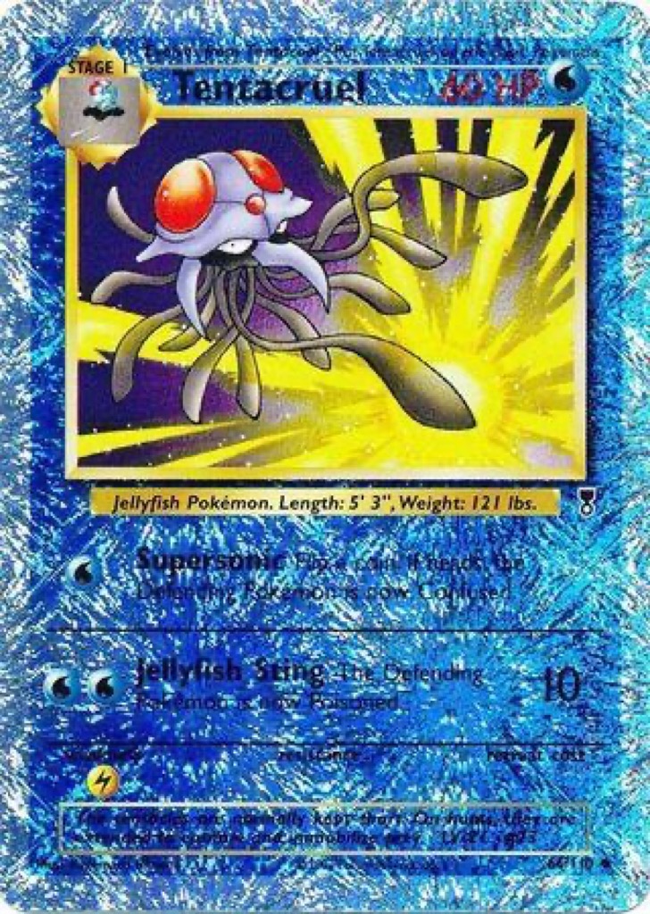 Reverse Holo Tentacruel 66/110, Legendary Collection Pokémon card