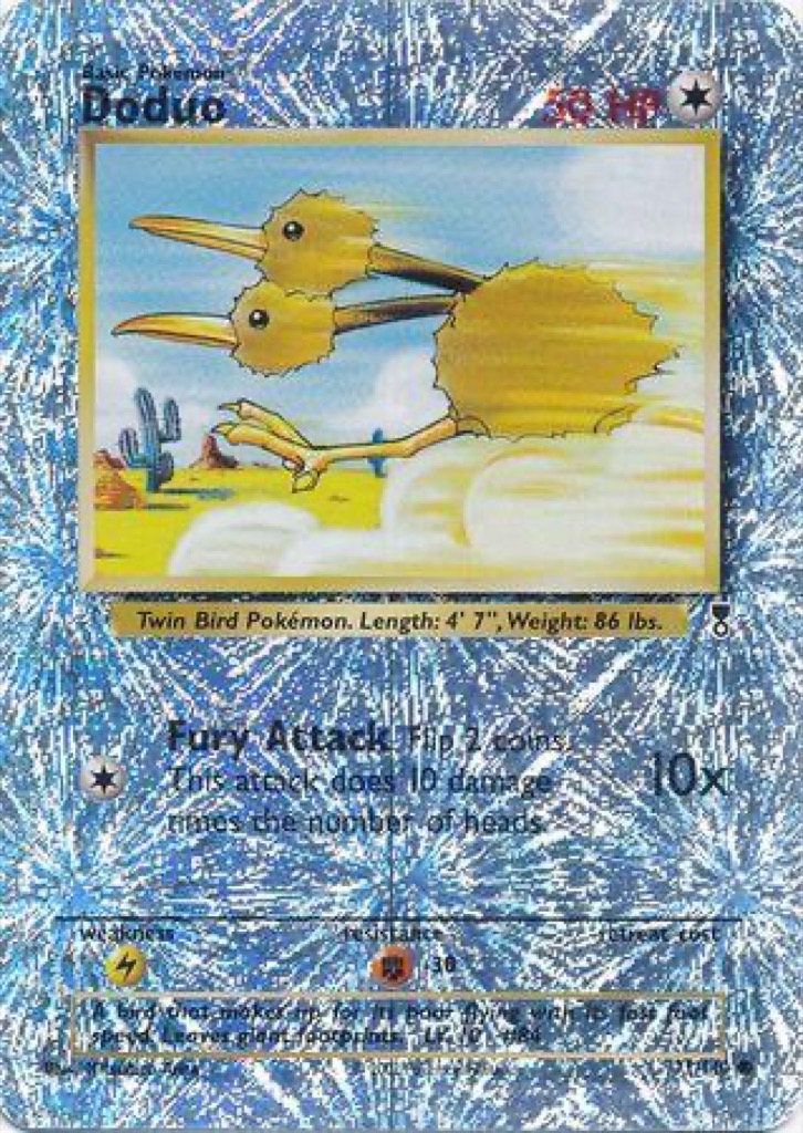 Reverse Holo Doduo 71/110, Legendary Collection Pokémon card