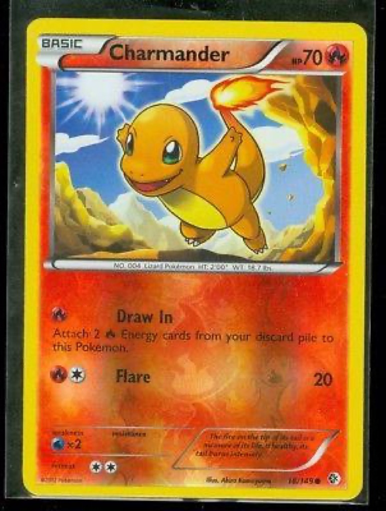 Reverse Holo Charmander 18/149, Boundaries Crossed Pokémon card