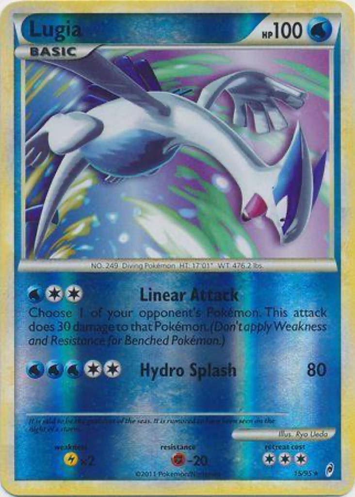 Reverse Holo Lugia 15/95, Call of Legends Pokémon card