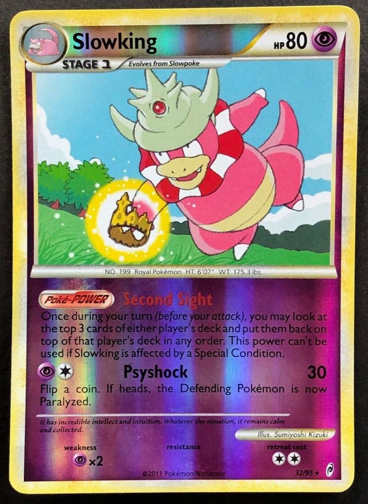 Reverse Holo Slowking 32/95, Call of Legends Pokémon card