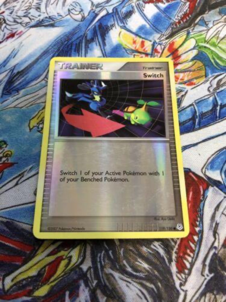 Reverse Holo Switch 119/130, Diamond & Pearl Pokémon card