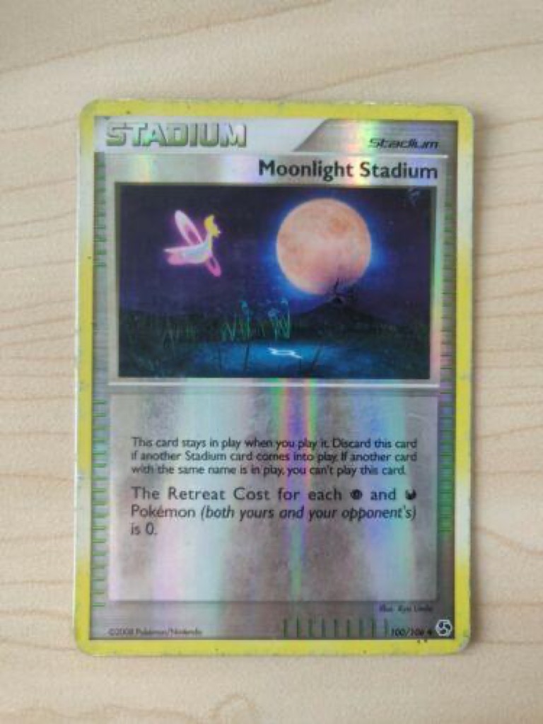 Reverse Holo Moonlight Stadium 100/106, Great Encounters Pokémon card