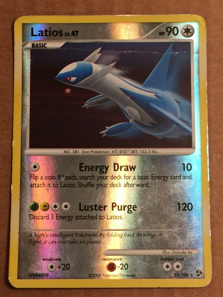 Reverse Holo Latios 23/106, Great Encounters Pokémon card