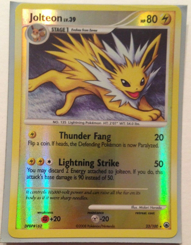 Reverse Holo Jolteon 23/100, Majestic Dawn Pokémon card