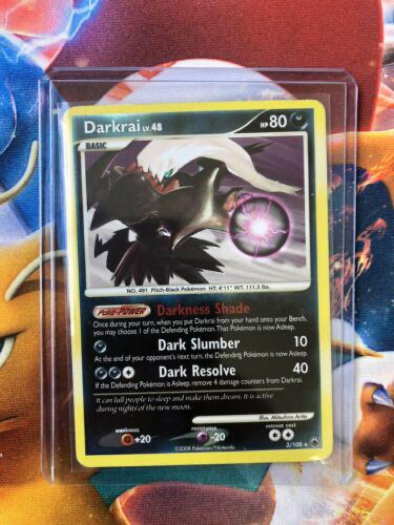 Reverse Holo Darkrai 3/100, Majestic Dawn Pokémon card