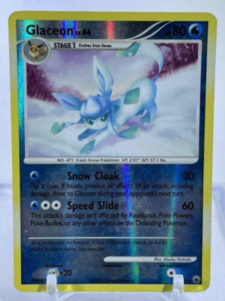 Reverse Holo Glaceon 5/100, Majestic Dawn Pokémon card