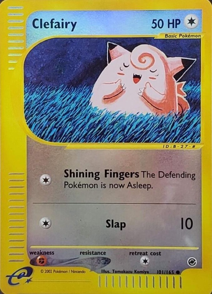Reverse Holo Clefairy 101/165, Expedition Base Set Pokémon card