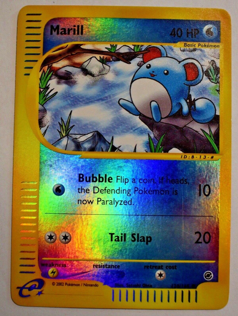 Reverse Holo Marill 120/165, Expedition Base Set Pokémon card