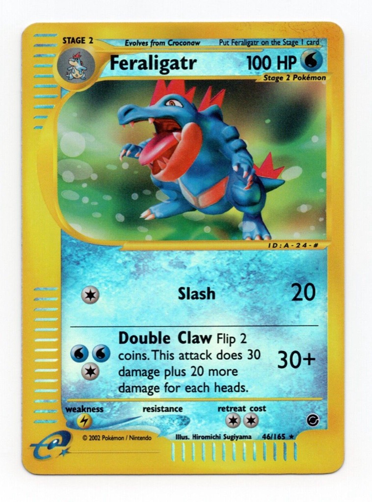 Reverse Holo Feraligatr 46/165, Expedition Base Set Pokémon card