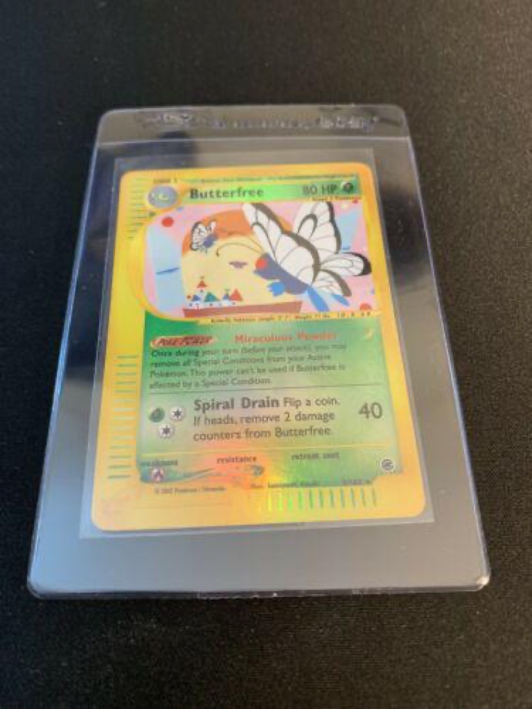 Reverse Holo Butterfree 5/165, Expedition Base Set Pokémon card