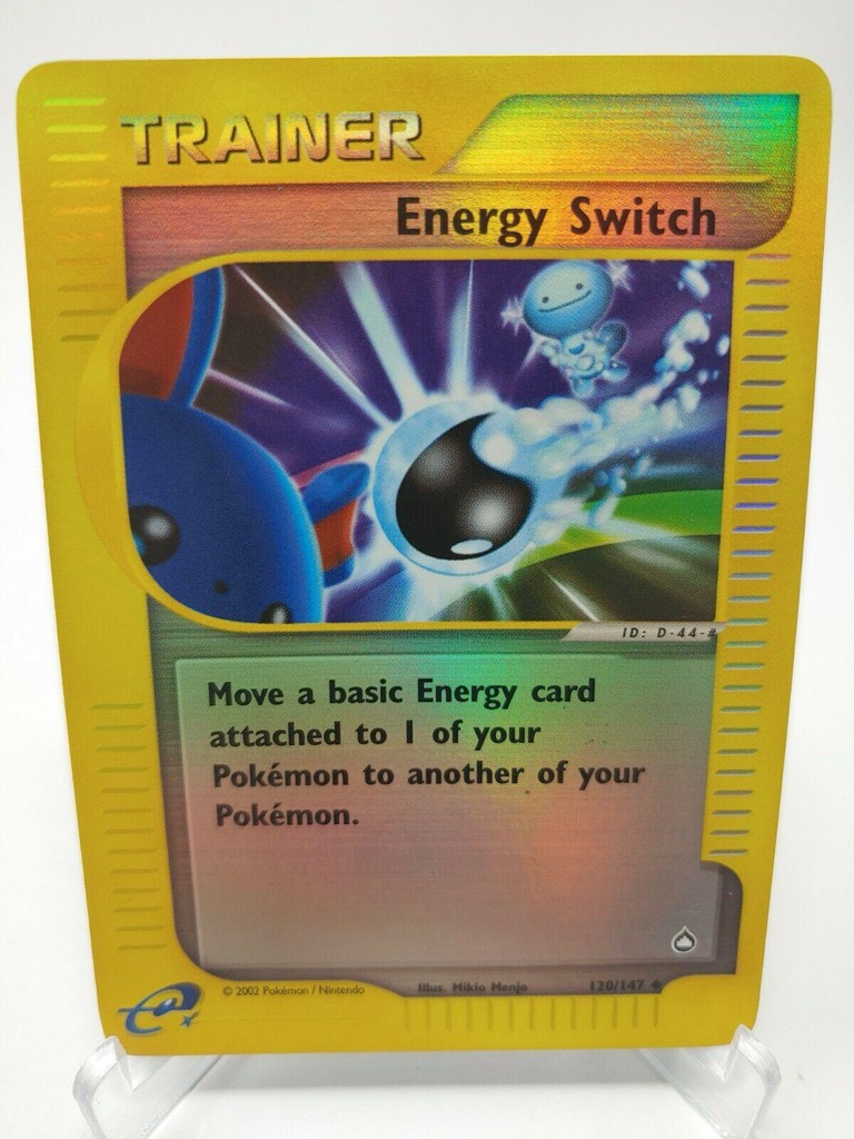 Reverse Holo Energy Switch 120/147, Aquapolis Pokémon card
