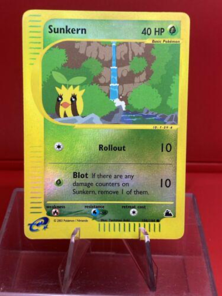 Reverse Holo Sunkern 106/144, Skyridge Pokémon card