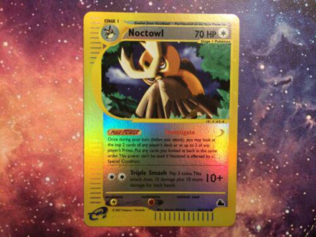 Reverse Holo Noctowl 40/144, Skyridge Pokémon card