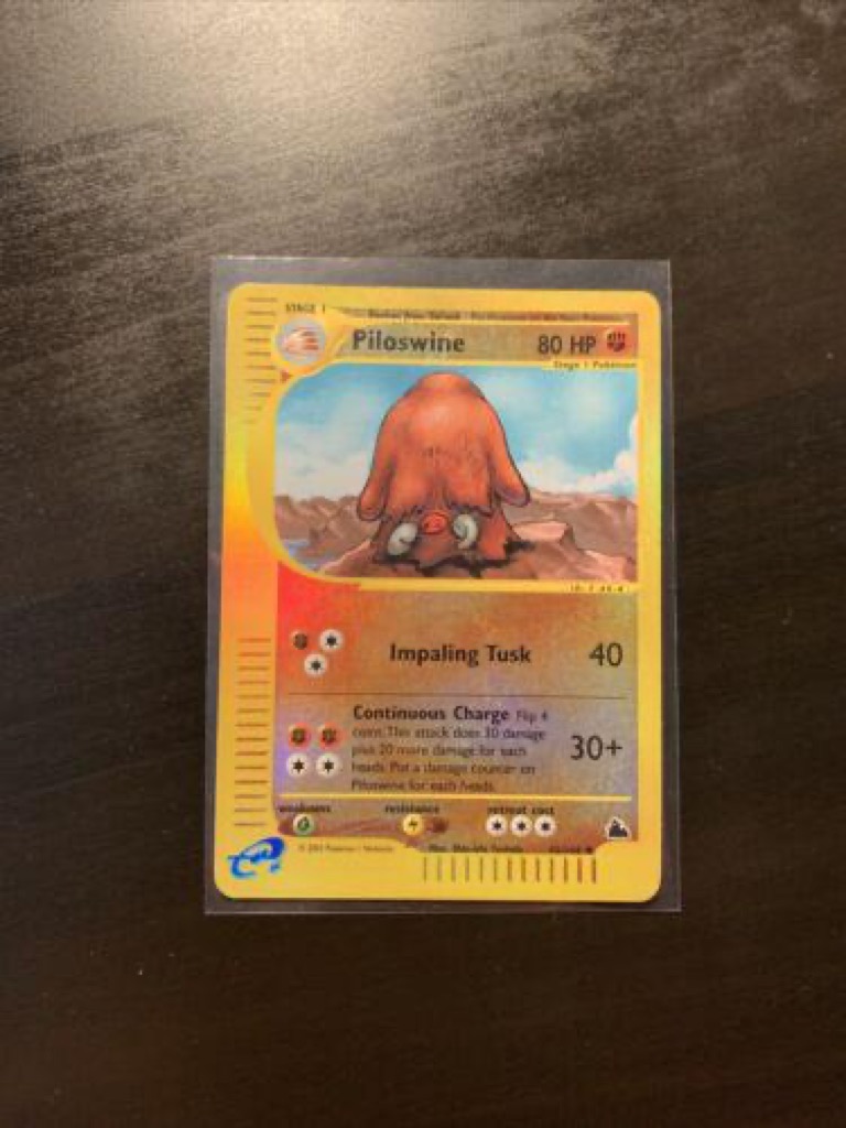 Reverse Holo Piloswine 43/144, Skyridge Pokémon card