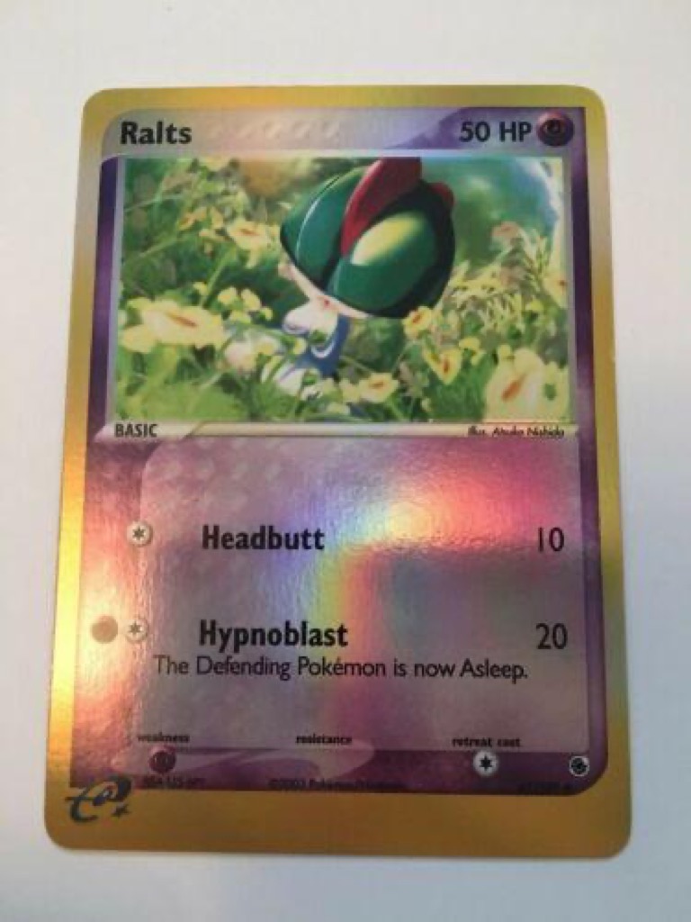 Reverse Holo Ralts 67/109, Ruby & Sapphire Pokémon card