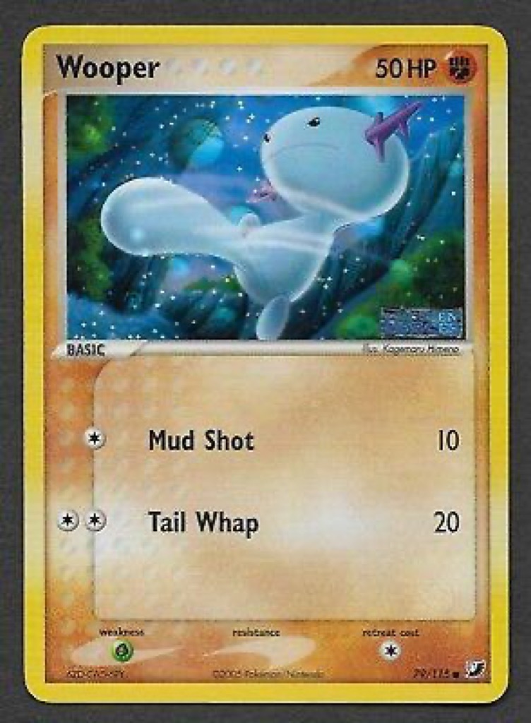 Reverse Holo Wooper 79/115, Unseen Forces Pokémon card