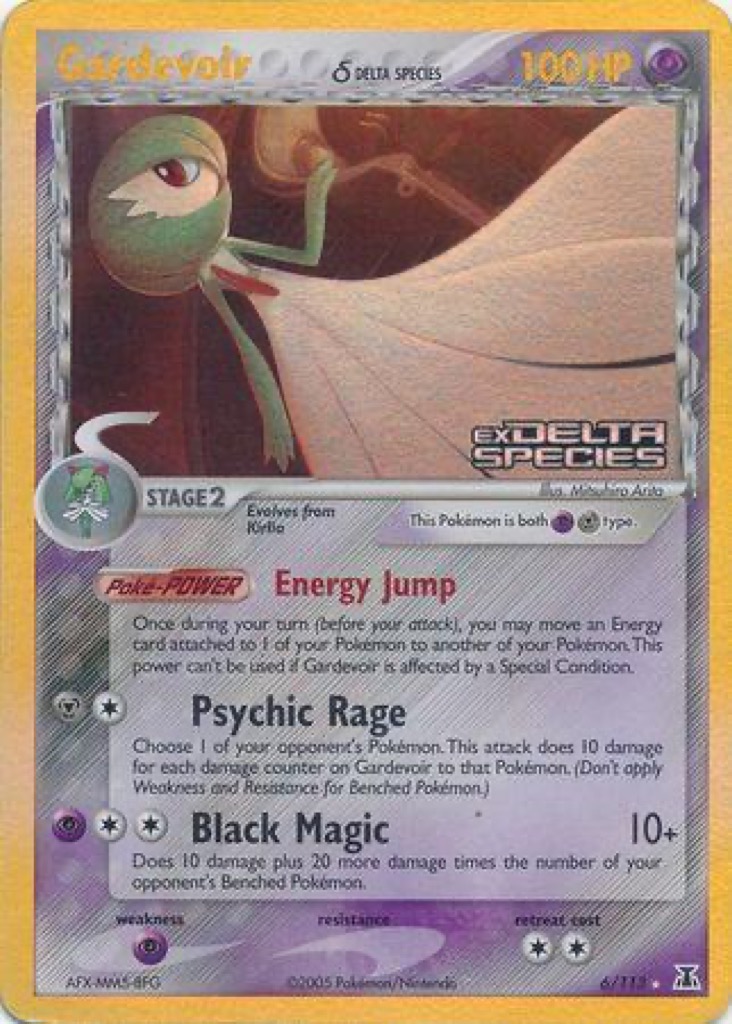 Reverse Holo Gardevoir δ 6/113, Delta Species Pokémon card