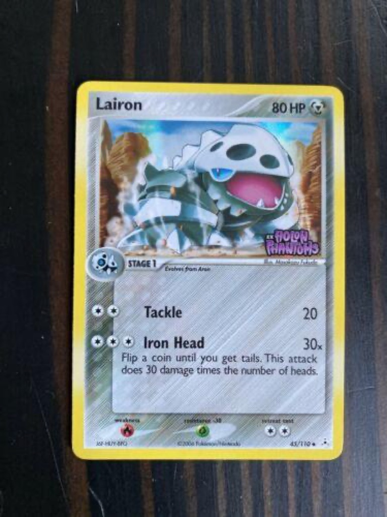 Reverse Holo Lairon 45/110, Holon Phantoms Pokémon card