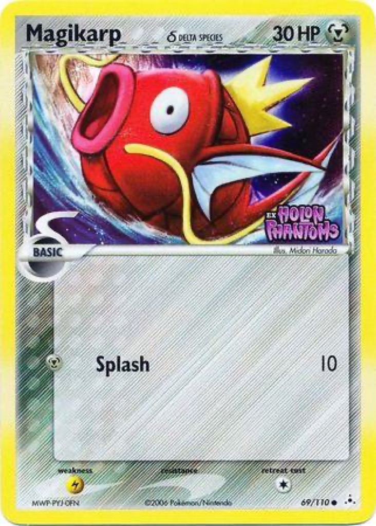 Reverse Holo Magikarp δ 69/110, Holon Phantoms Pokémon card