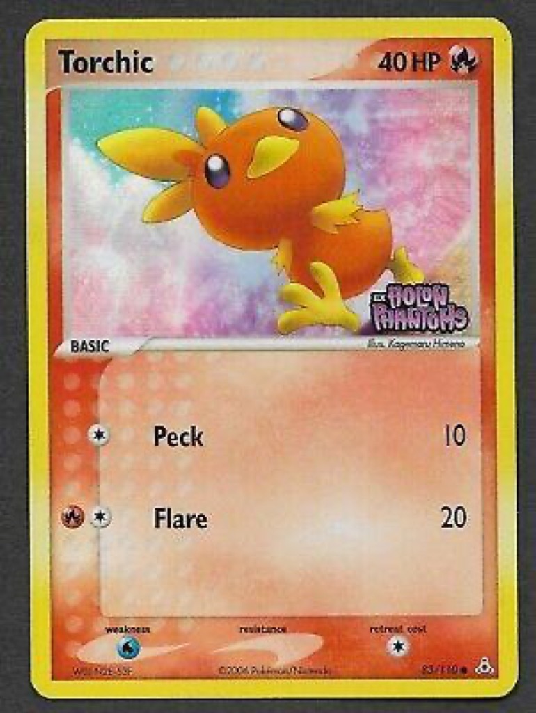 Reverse Holo Torchic 83/110, Holon Phantoms Pokémon card