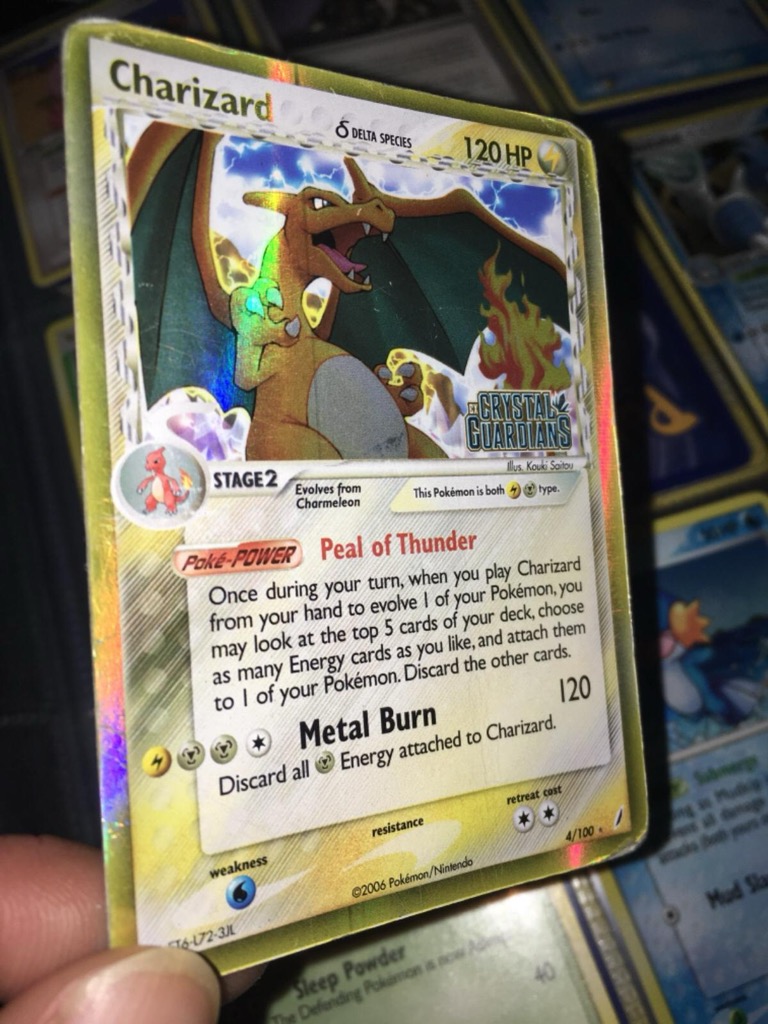 Reverse Holo Charizard δ 4/100, Crystal Guardians Pokémon card