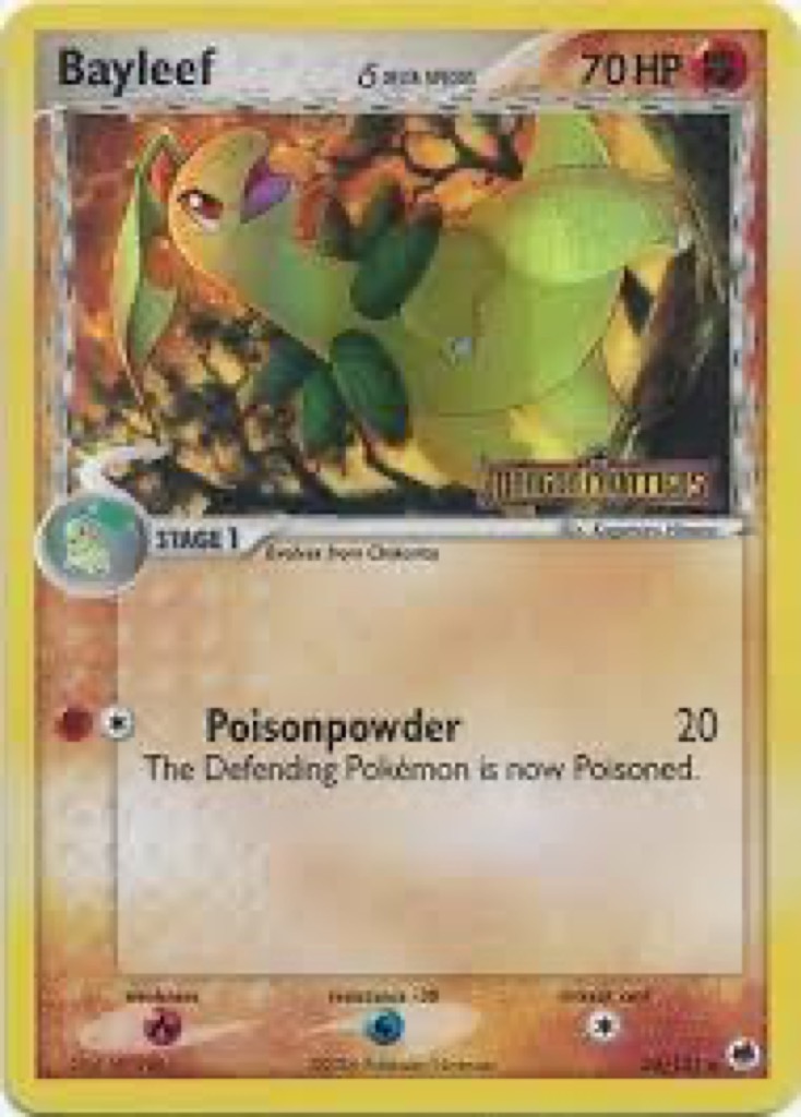 Reverse Holo Bayleef δ 26/101, Dragon Frontiers Pokémon card
