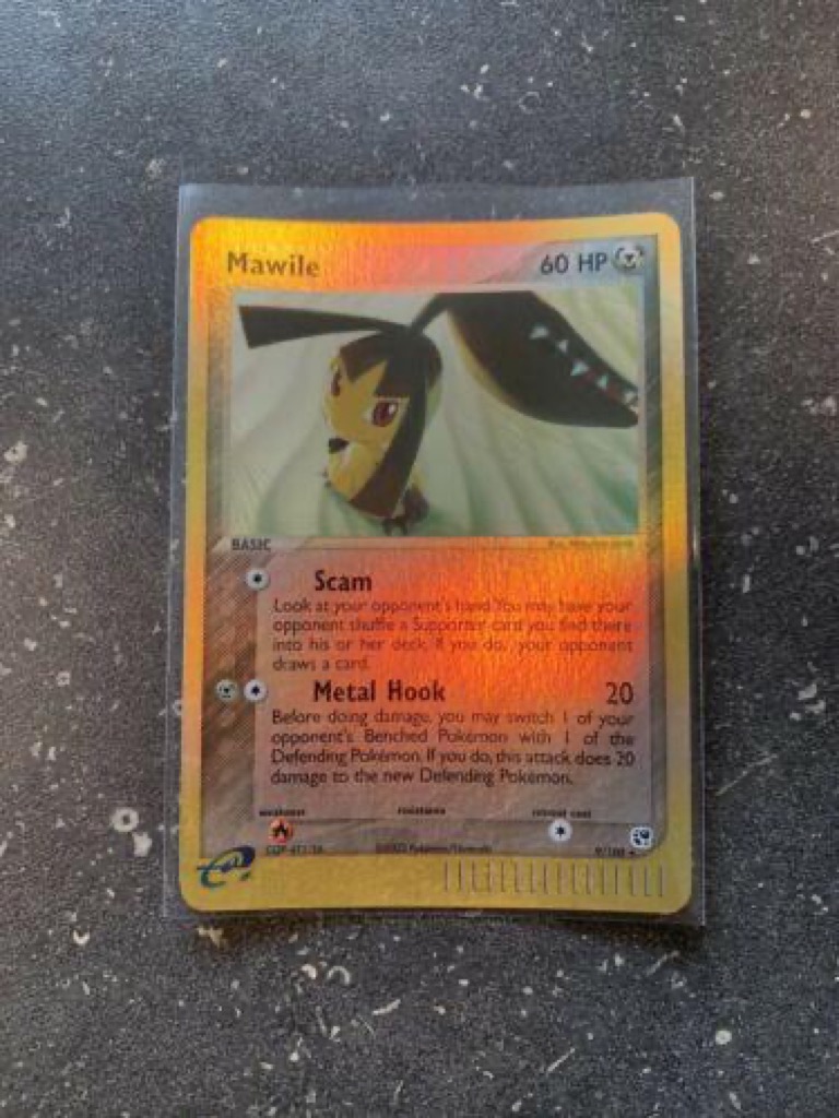 Reverse Holo Mawile 9/100, Sandstorm Pokémon card