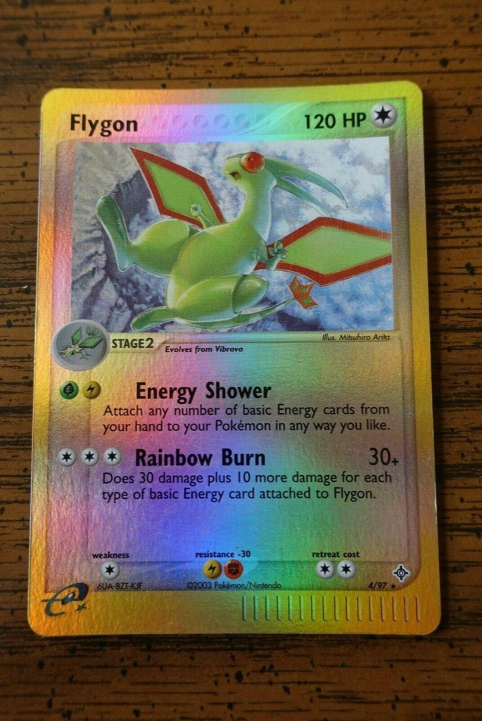 Reverse Holo Flygon 4/97, Dragon Pokémon card