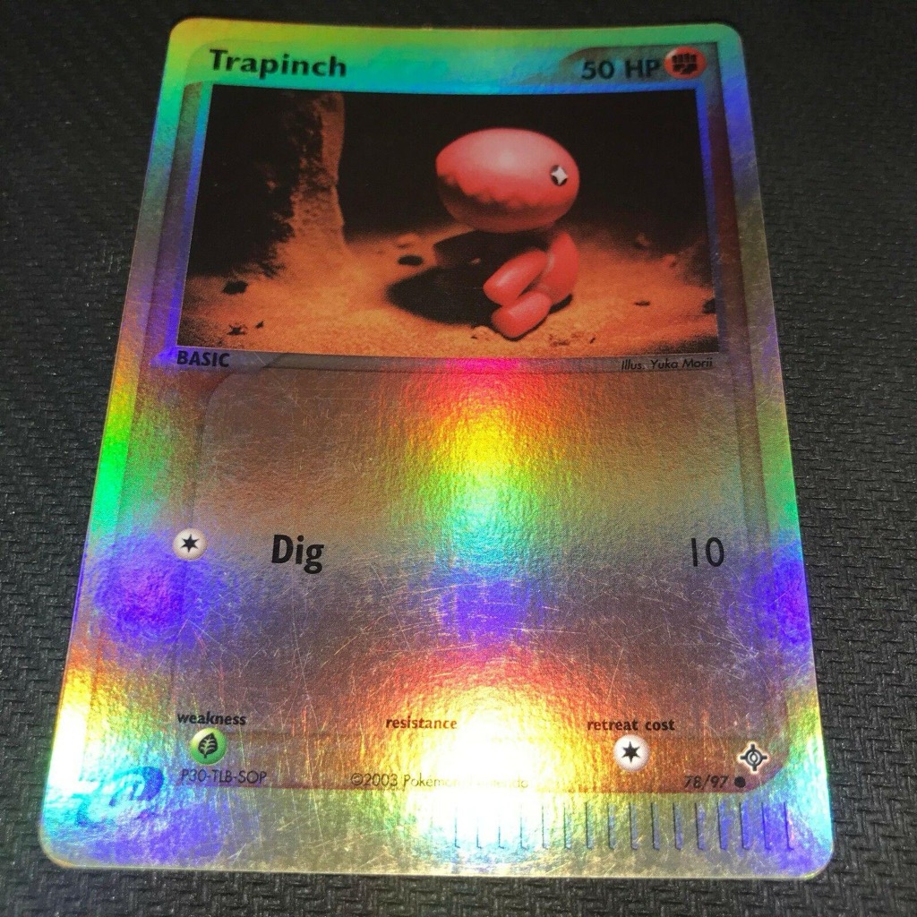 Reverse Holo Trapinch 78/97, Dragon Pokémon card
