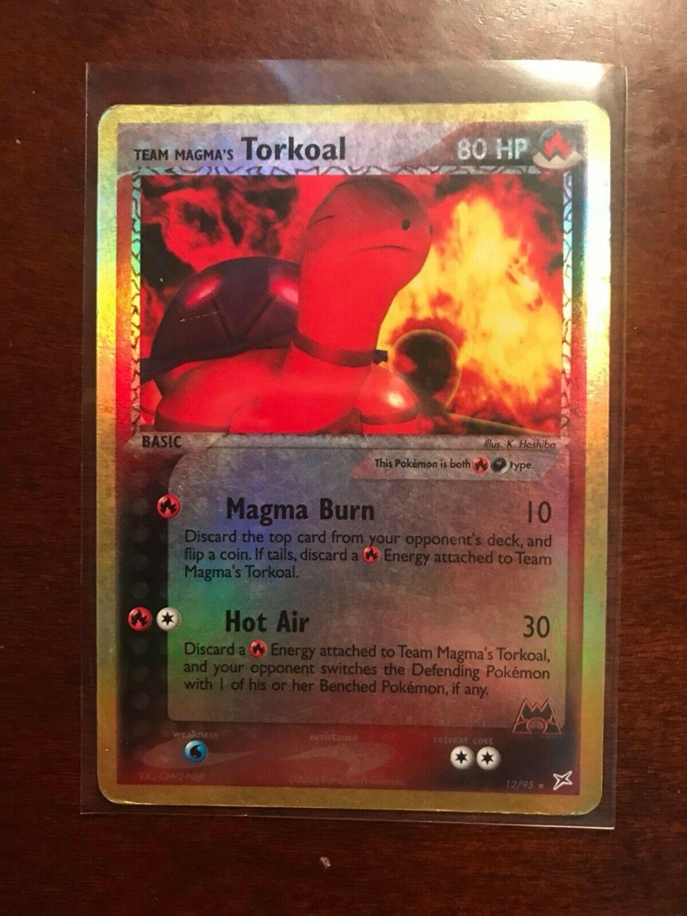 Reverse Holo Team Magma's Torkoal 12/95, Team Magma vs Team Aqua Pokémon card