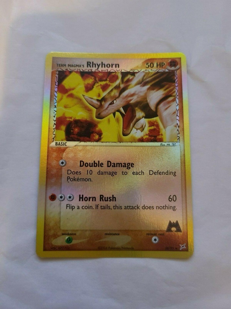 Reverse Holo Team Magma's Rhyhorn 38/95, Team Magma vs Team Aqua Pokémon card
