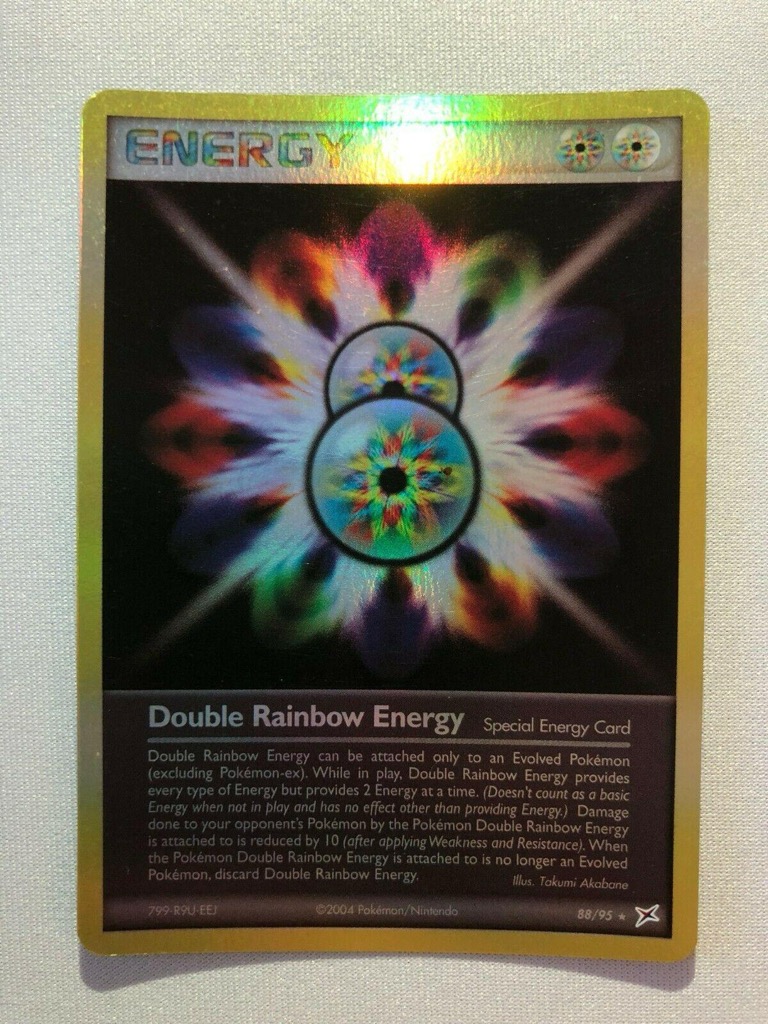 Reverse Holo Double Rainbow Energy 88/95, Team Magma vs Team Aqua Pokémon card