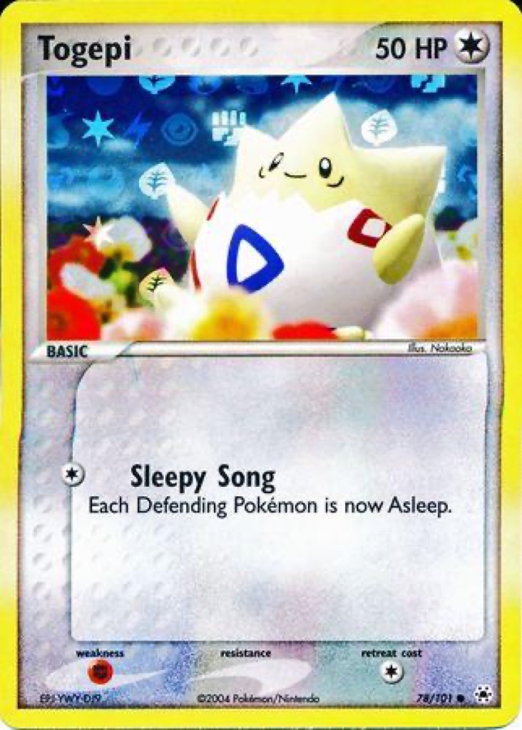 Reverse Holo Togepi 78/101, Hidden Legends Pokémon card