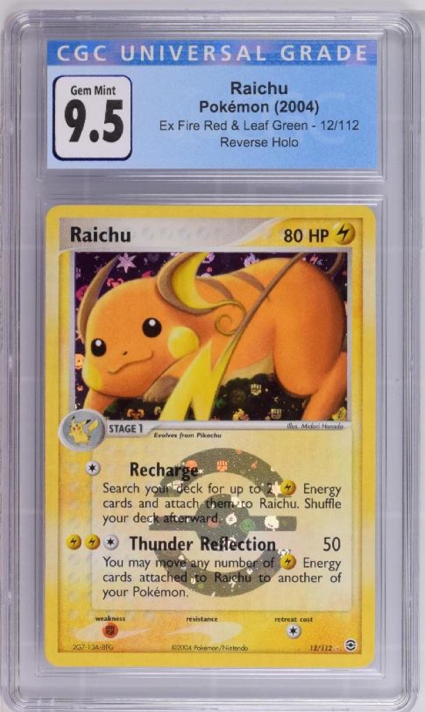 Reverse Holo Raichu 12/112, FireRed & LeafGreen Pokémon card