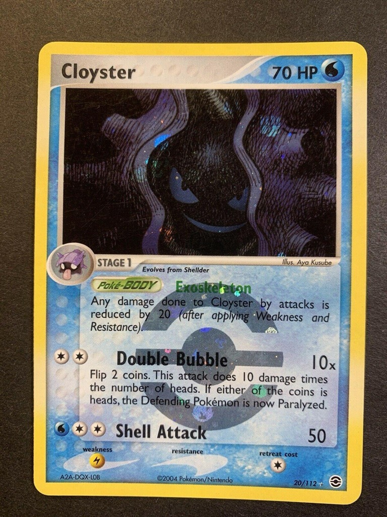 Reverse Holo Cloyster 20/112, FireRed & LeafGreen Pokémon card