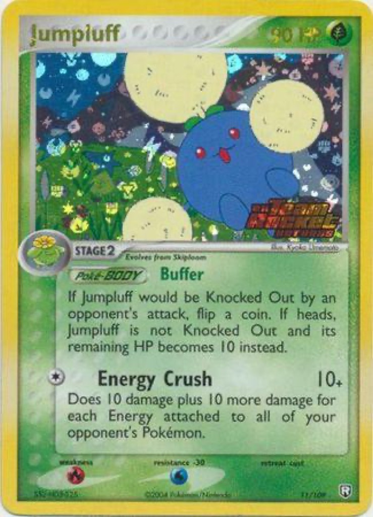 Reverse Holo Jumpluff 11/109, Team Rocket Returns Pokémon card