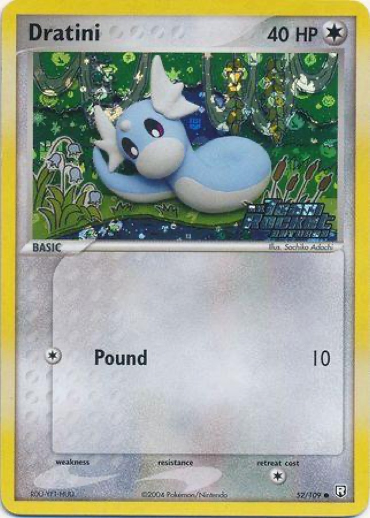 Reverse Holo Dratini 52/109, Team Rocket Returns Pokémon card