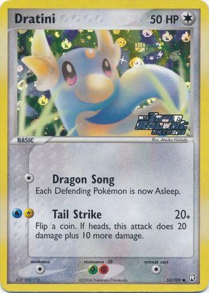 Reverse Holo Dratini 53/109, Team Rocket Returns Pokémon card