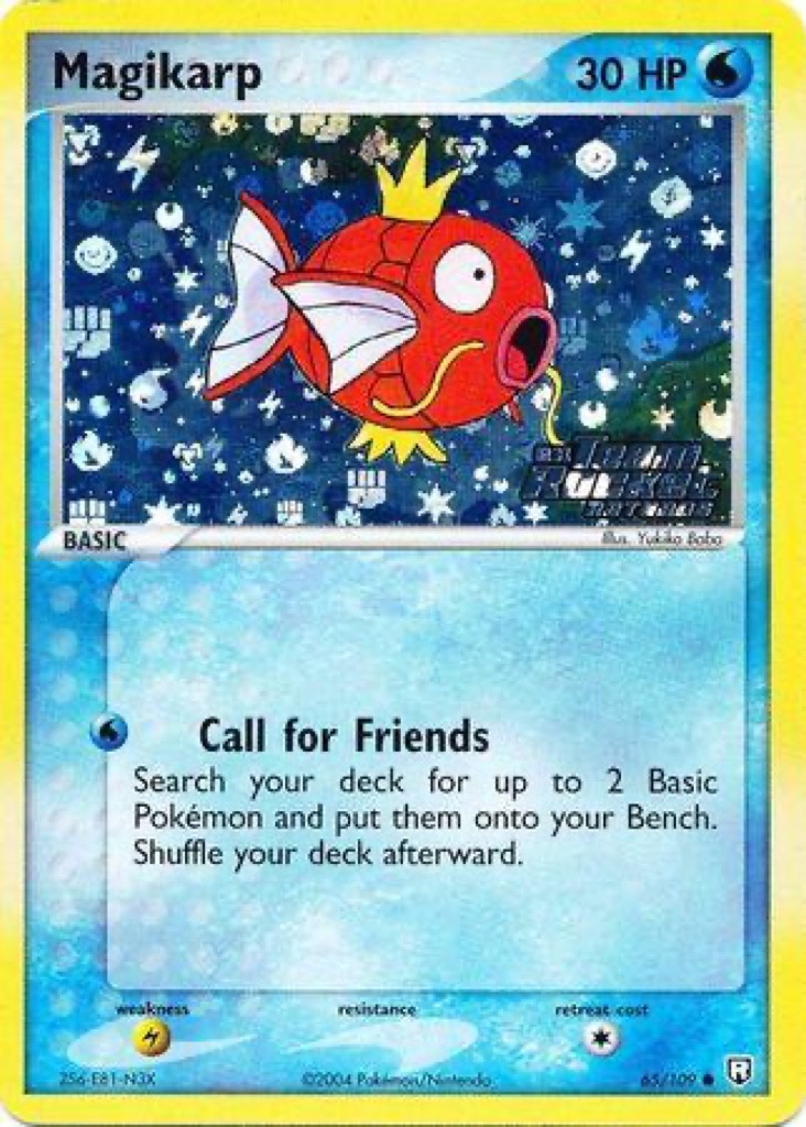 Reverse Holo Magikarp 65/109, Team Rocket Returns Pokémon card