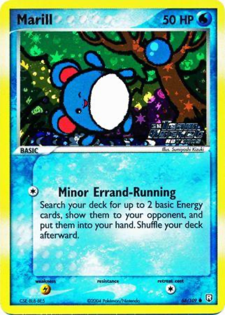 Reverse Holo Marill 68/109, Team Rocket Returns Pokémon card