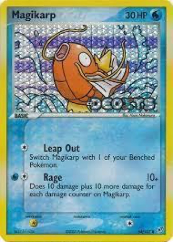 Reverse Holo Magikarp 64/107, Deoxys Pokémon card