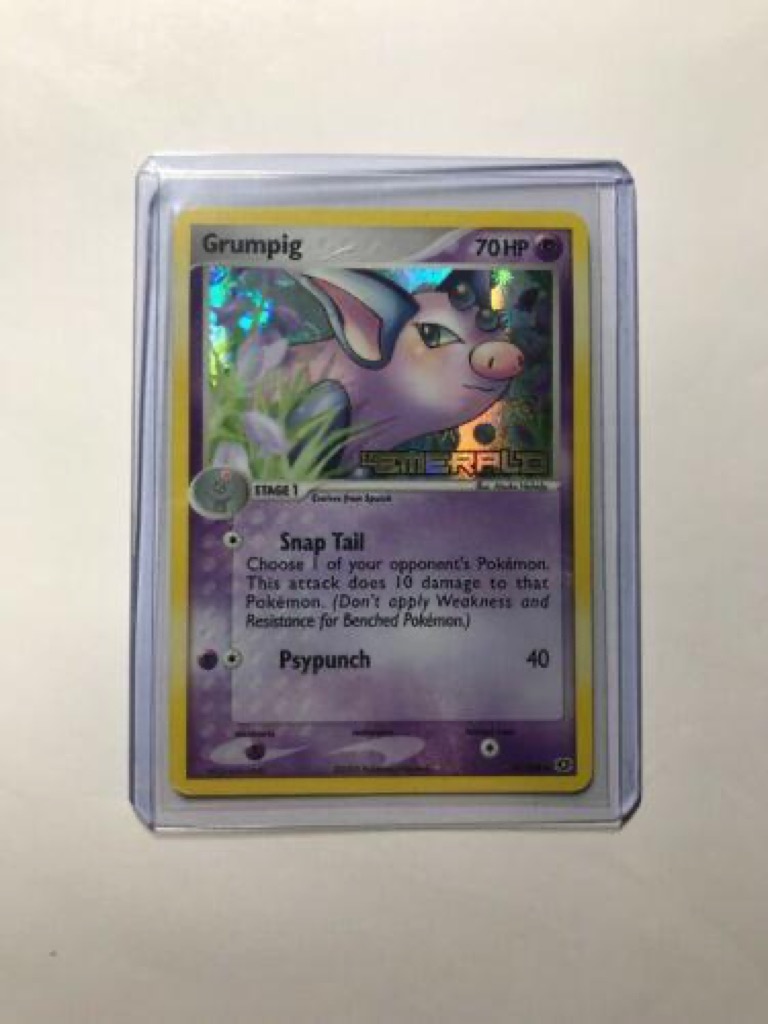 Reverse Holo Grumpig 30/106, Emerald Pokémon card